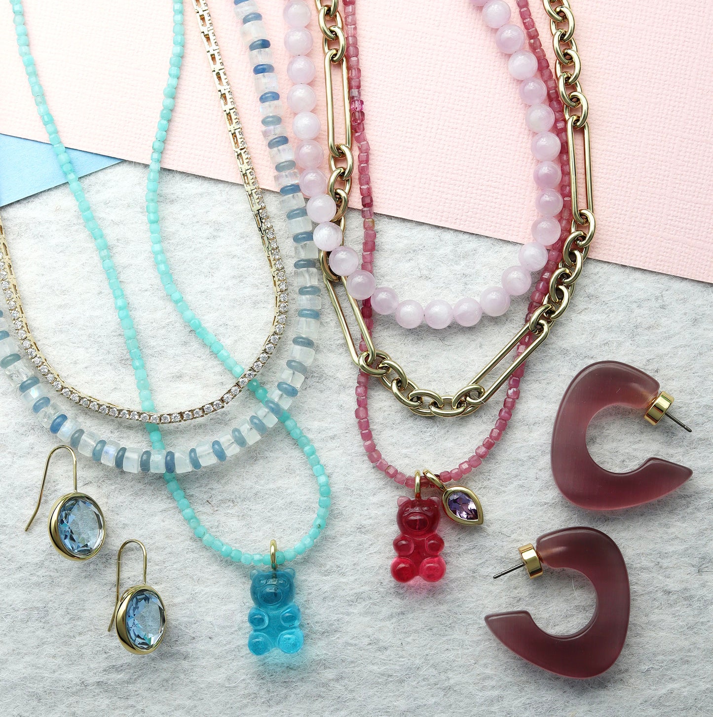 Kunzite Beaded Necklace