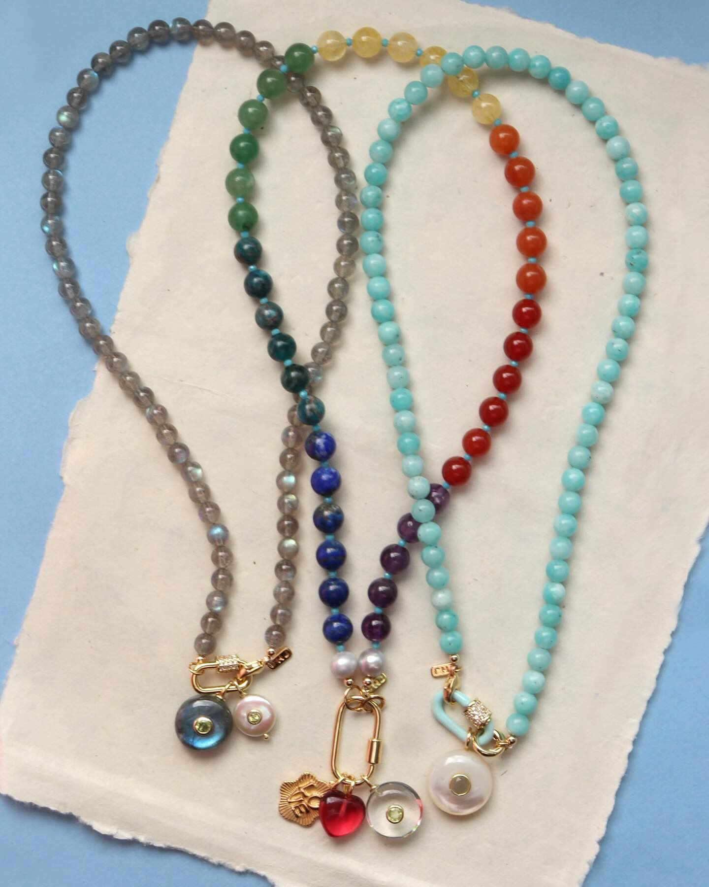 Rainbow Beaded Necklace