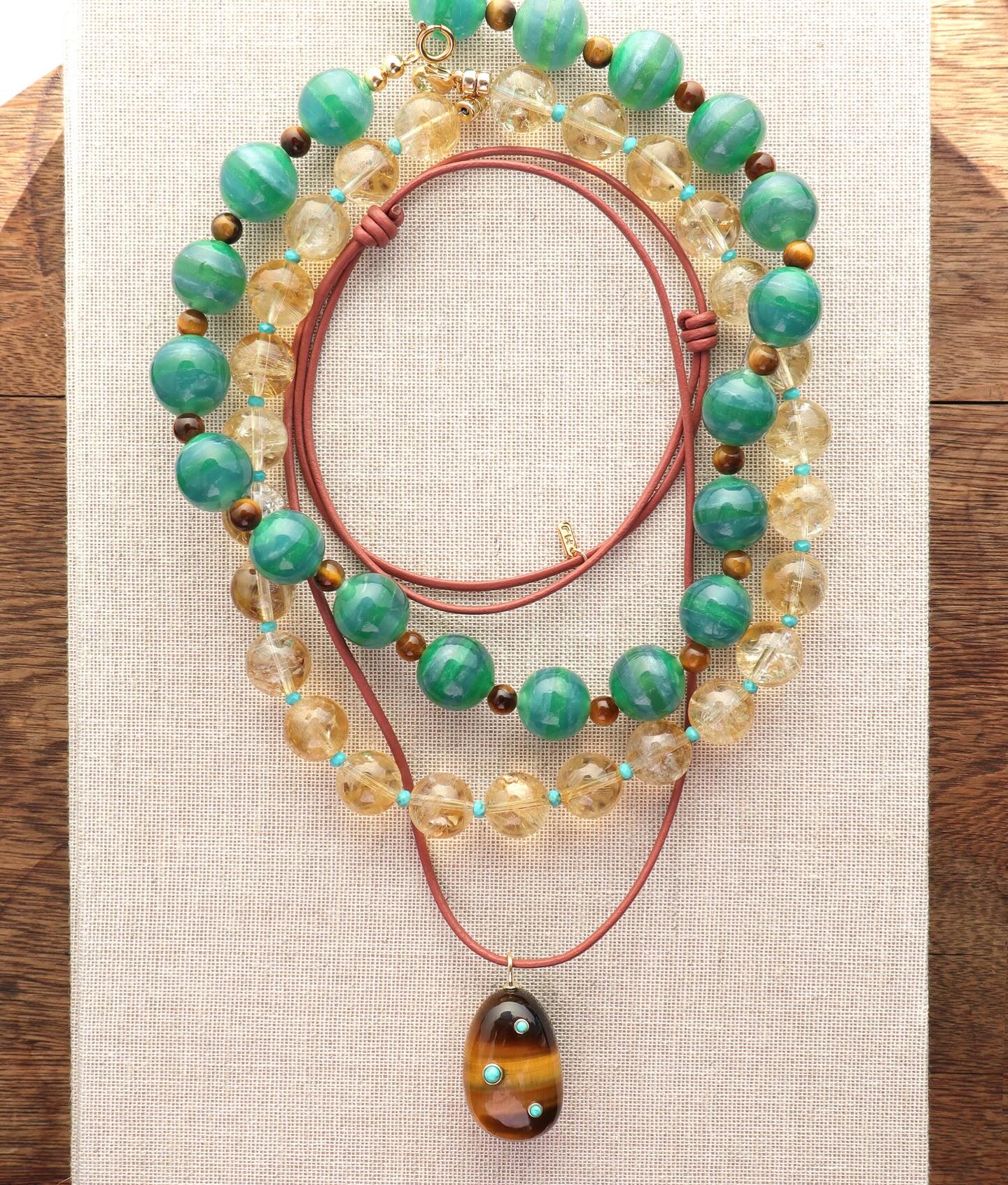 XL Tigers Eye Pietra Necklace