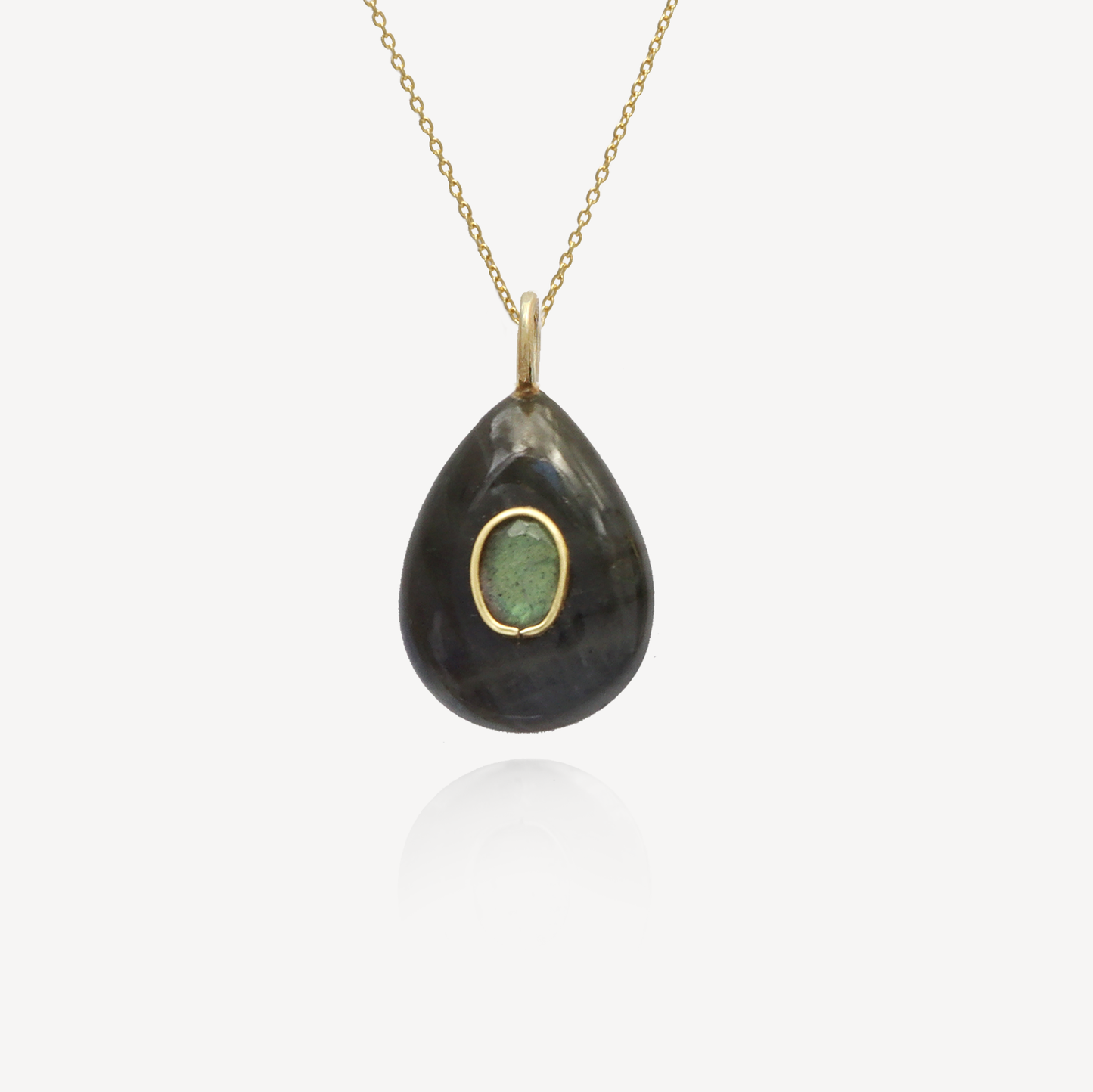 Medium Amie Black Onyx Pear Pendant