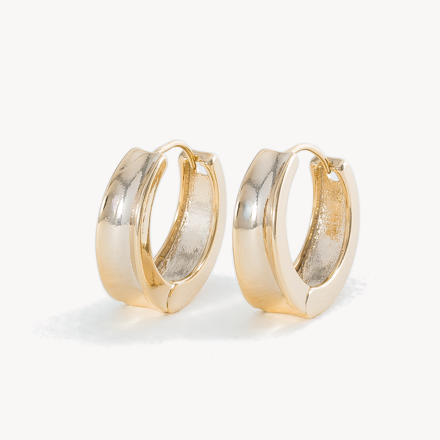 Gold Blanche Sculptural Hoops