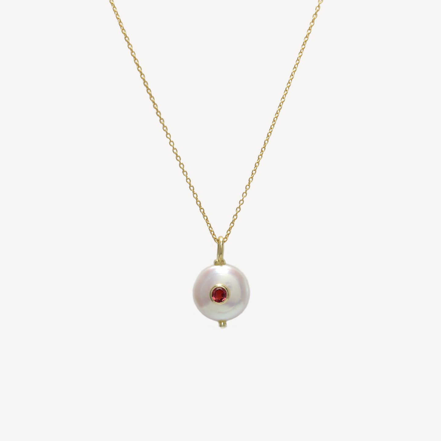 Cherie Mini Round Pearl Necklace