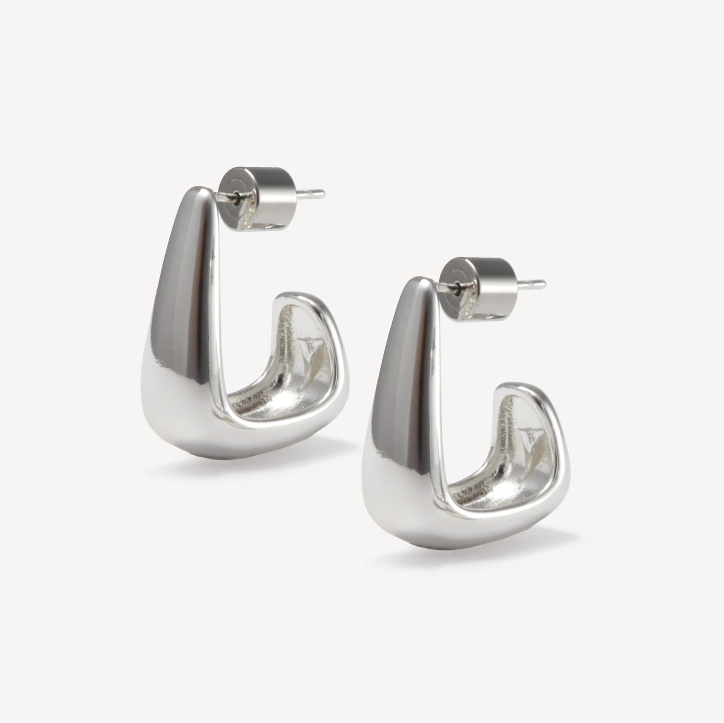 Silver Emily Sunny Hoops