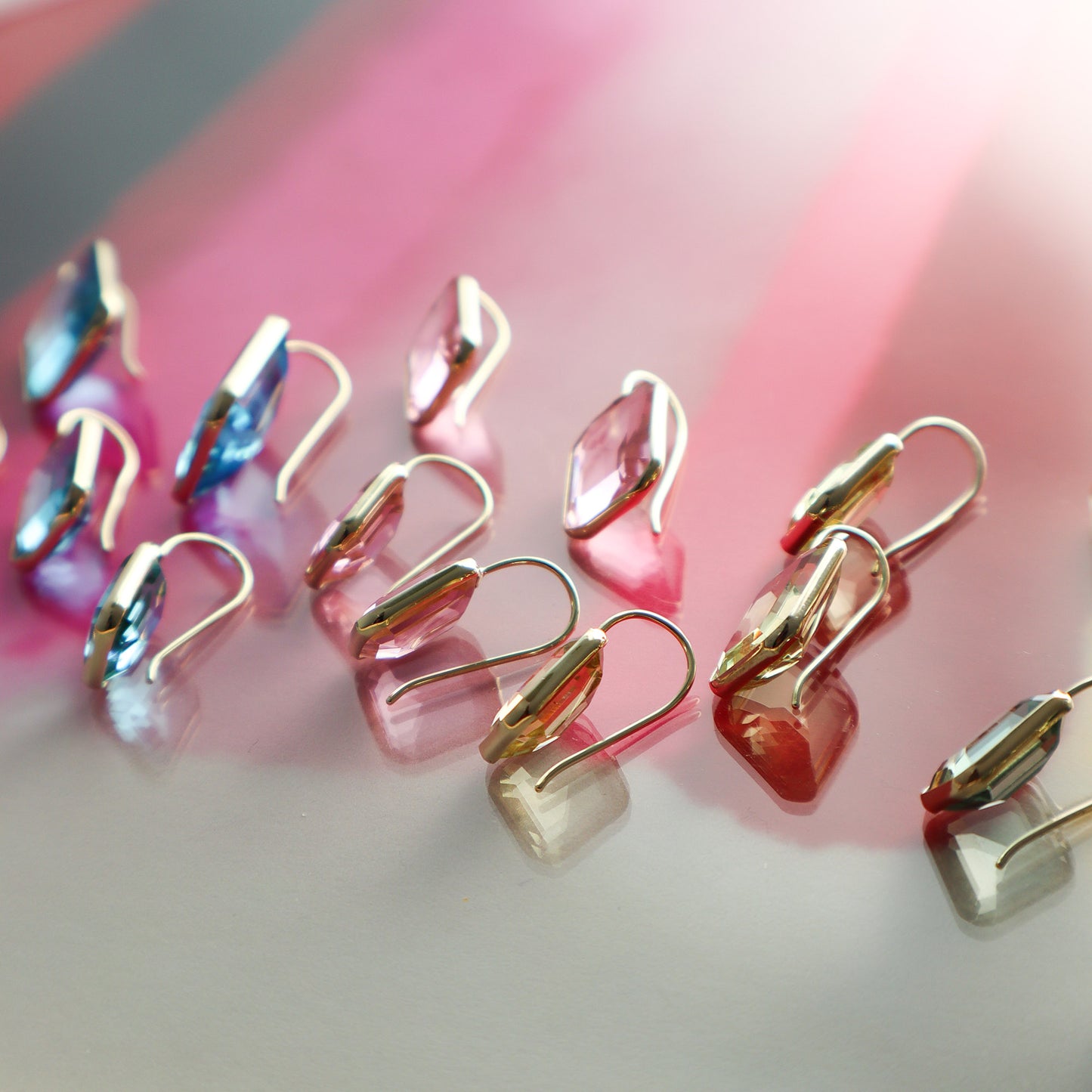 Medium Gemma Lemon Hydro Quartz Drop Earrings