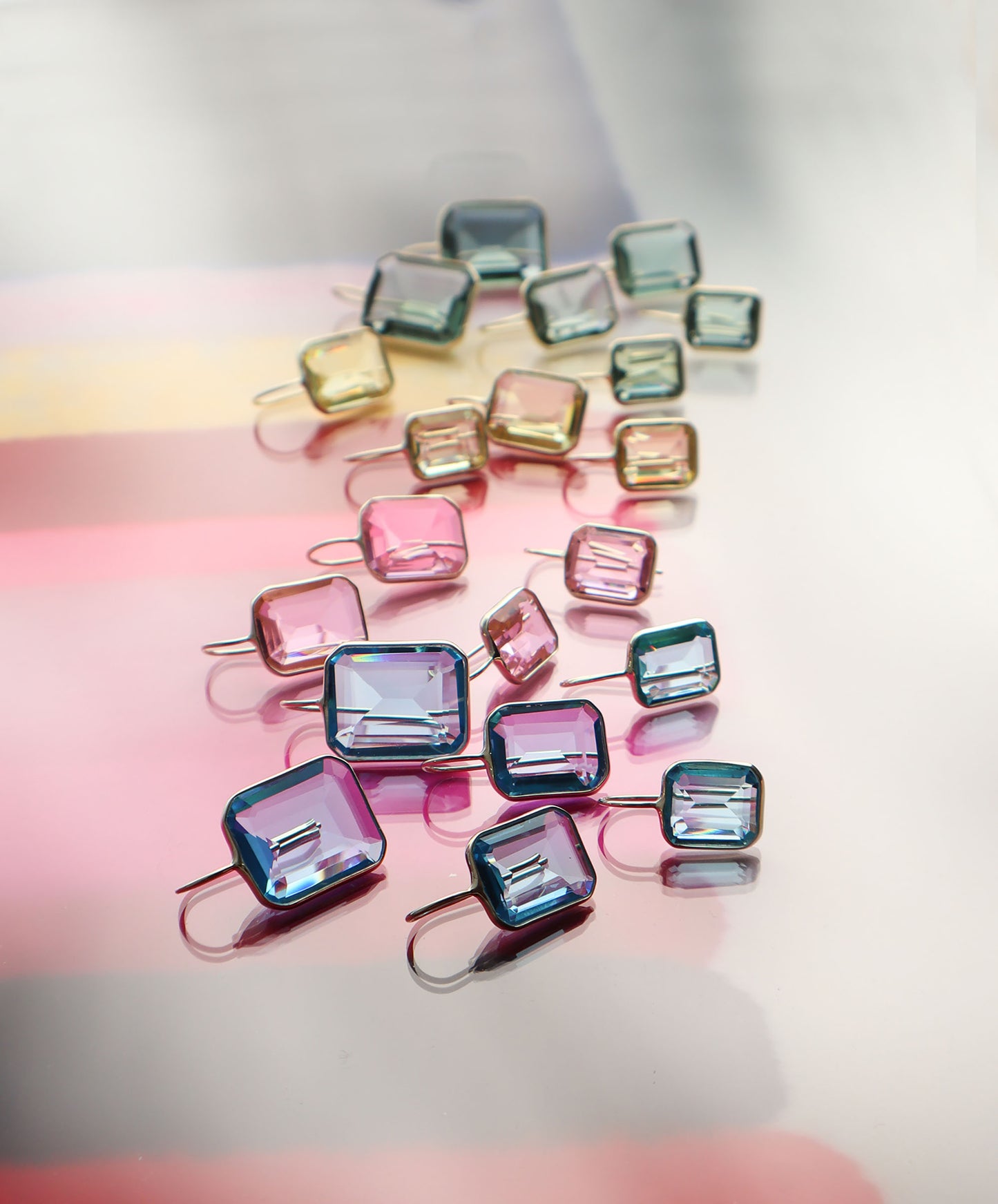 Small Gemma Blue Hydro Quartz Drop Earrings