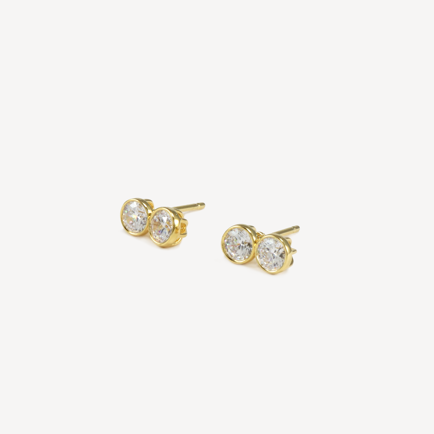 Halo Double Drop Studs