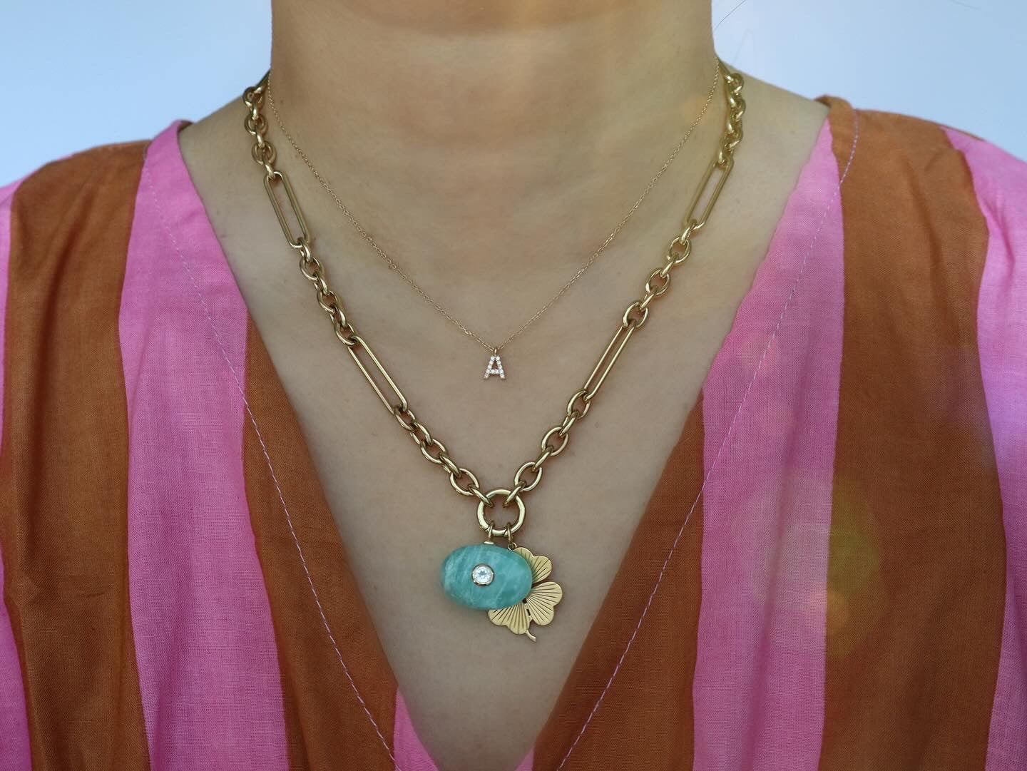 Simone Trombone Chain Necklace