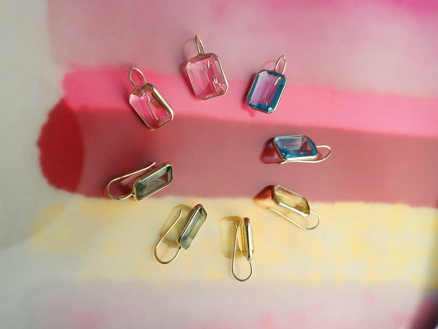 Small Gemma Blue Hydro Quartz Drop Earrings
