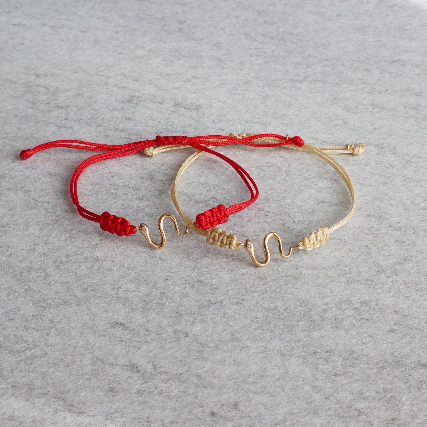 Red Corded Snake Bracelet
