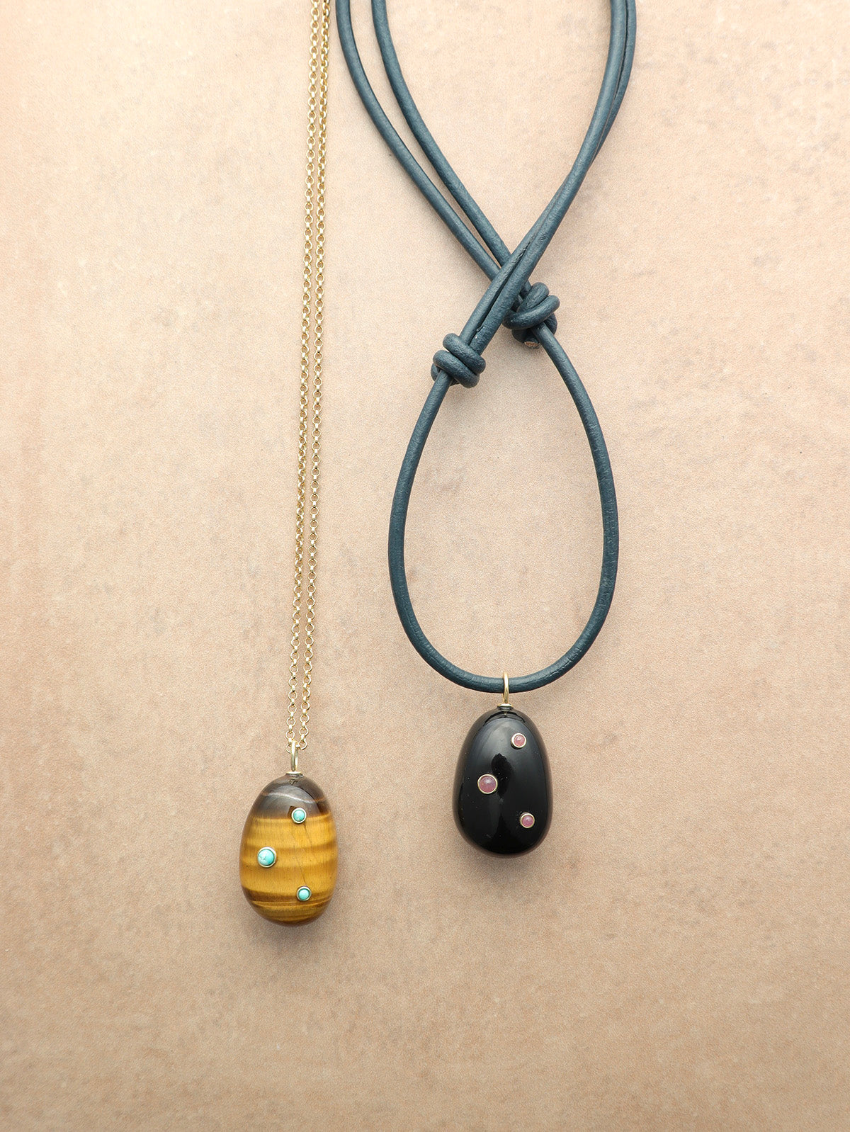 XL Black Onyx Pietra Necklace