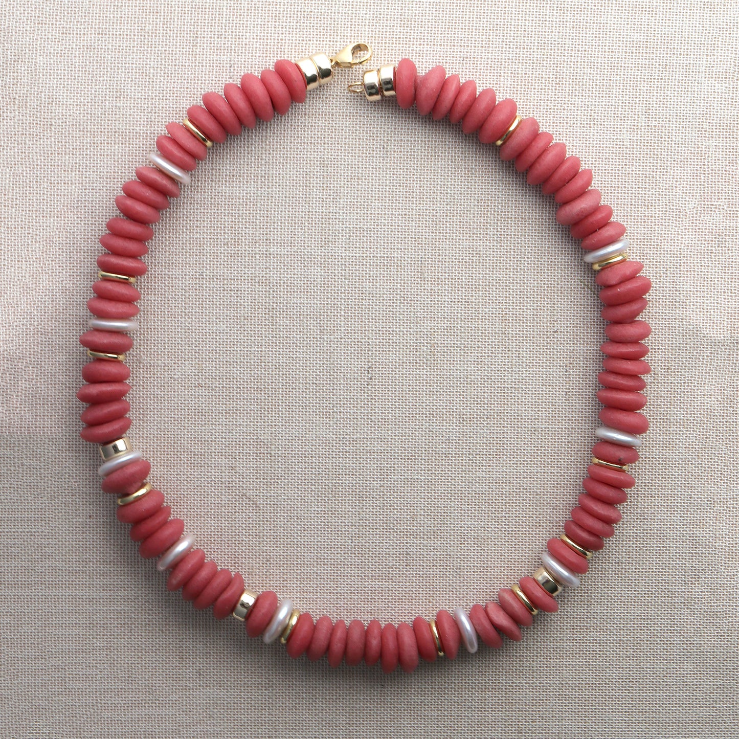 Brick Red Solana Necklace