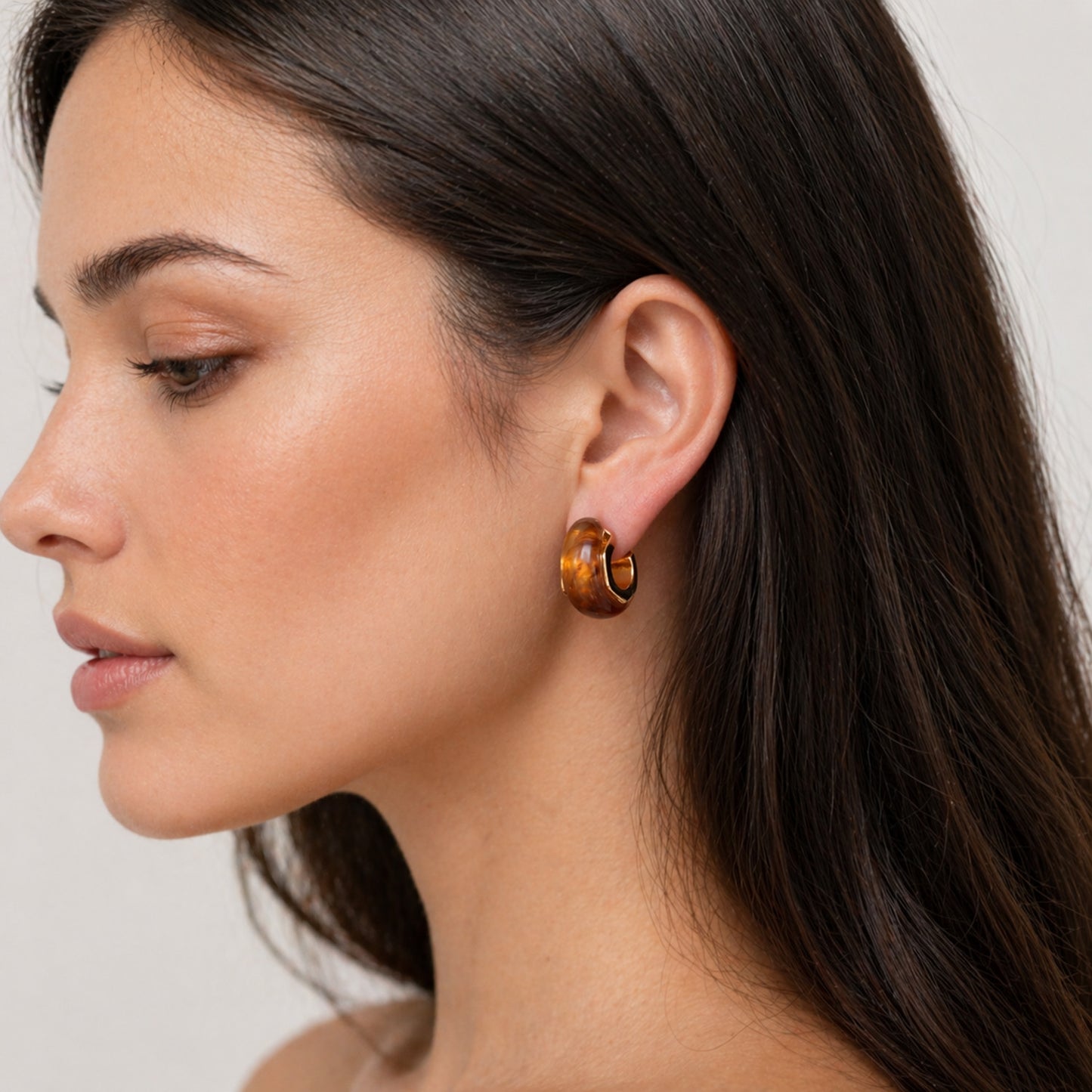 Rae Tortoise Resin Earrings