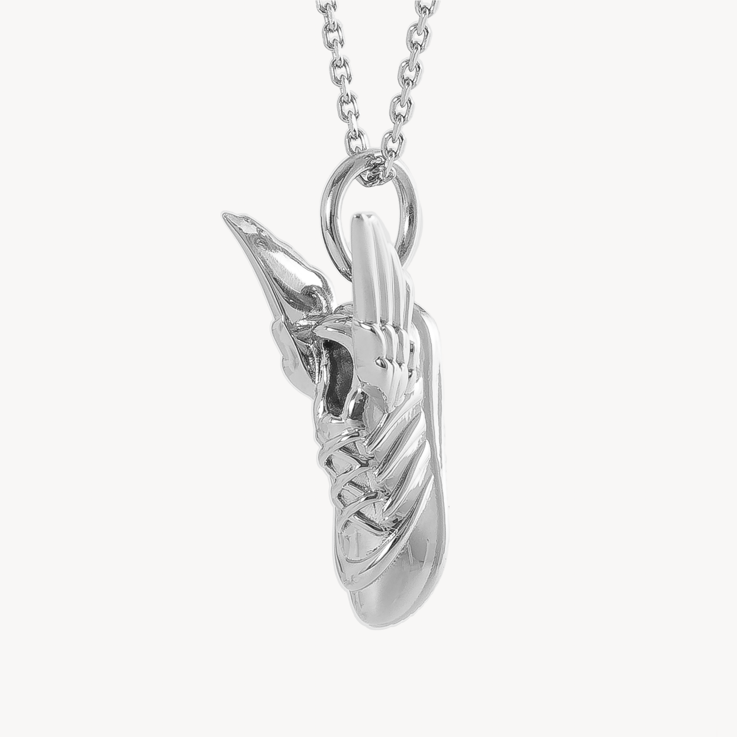 Silver Hermes Running Necklace