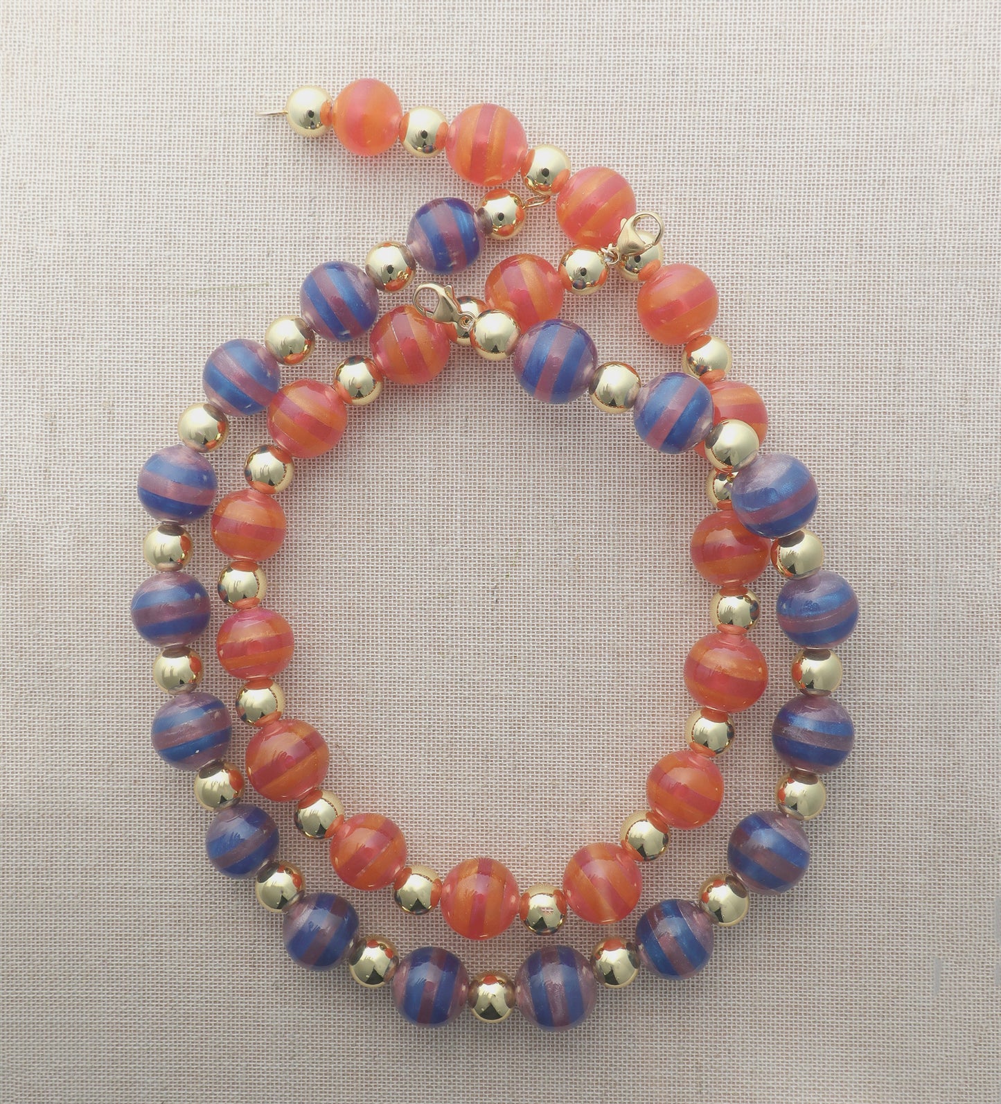 Orange Soleil Bauble Necklace