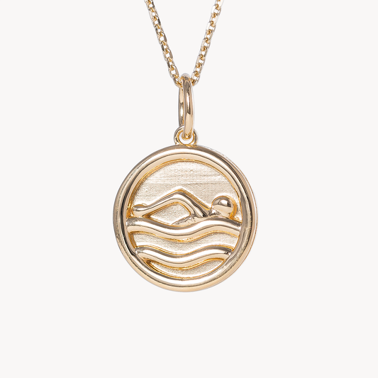 Splash Swim Charm Necklace