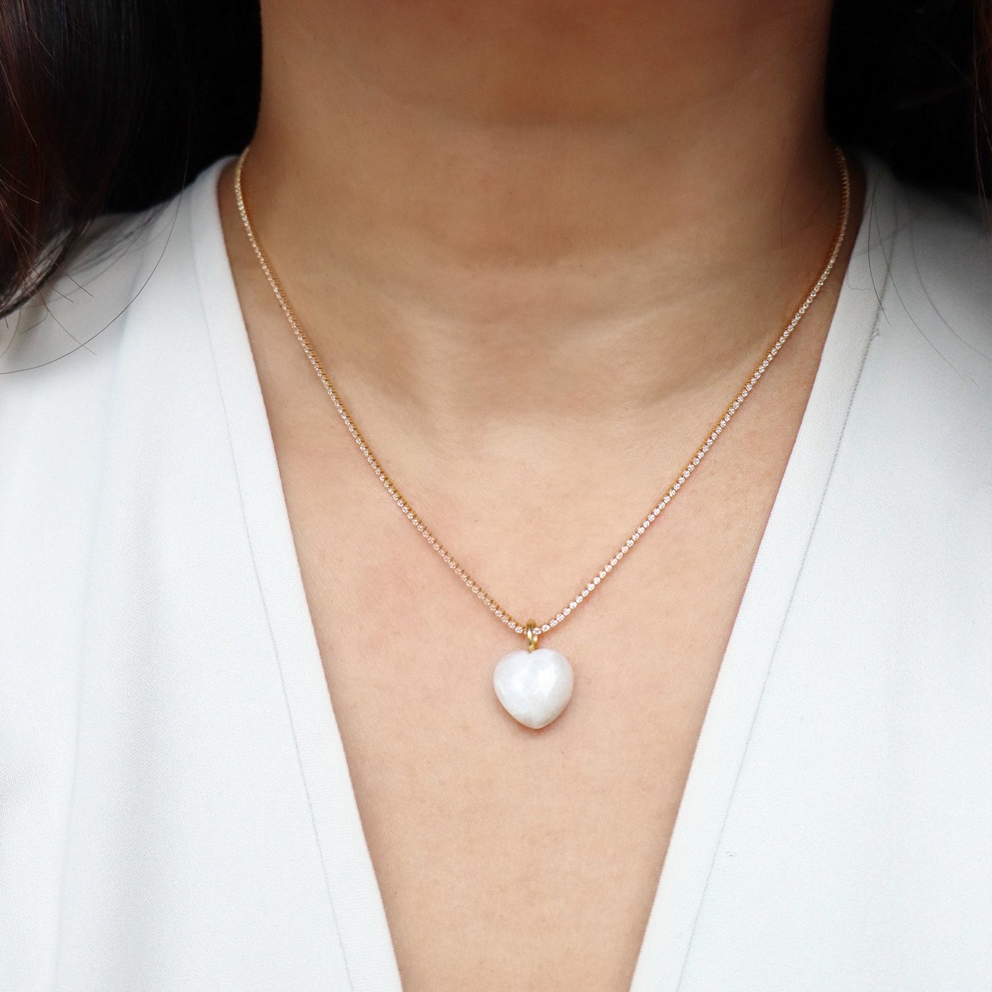 Sweetheart Moonstone Moyo Necklace