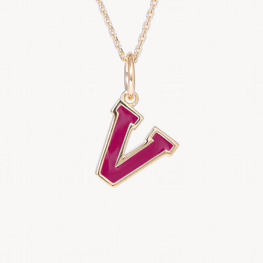 Verona Letterman Necklace