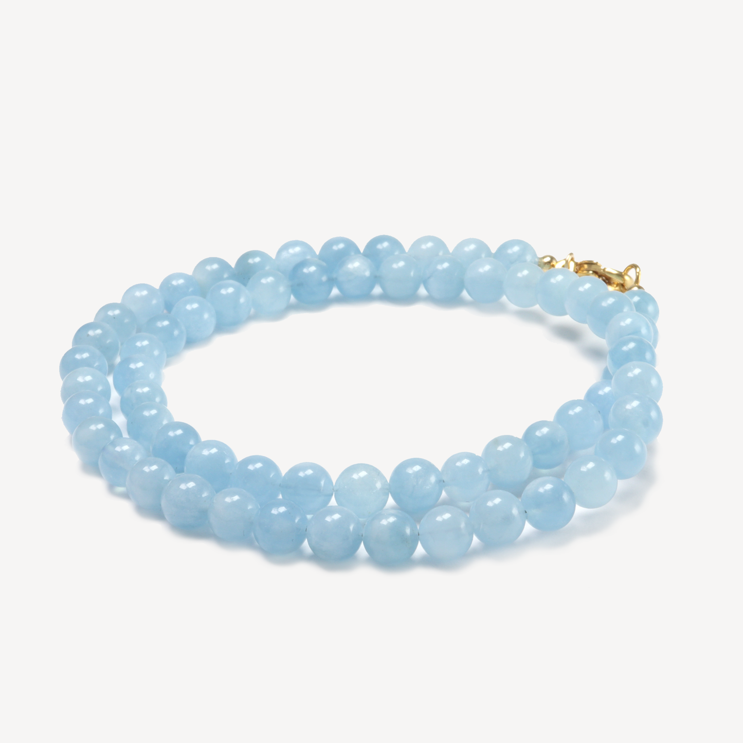 Aquamarine Beaded Necklace