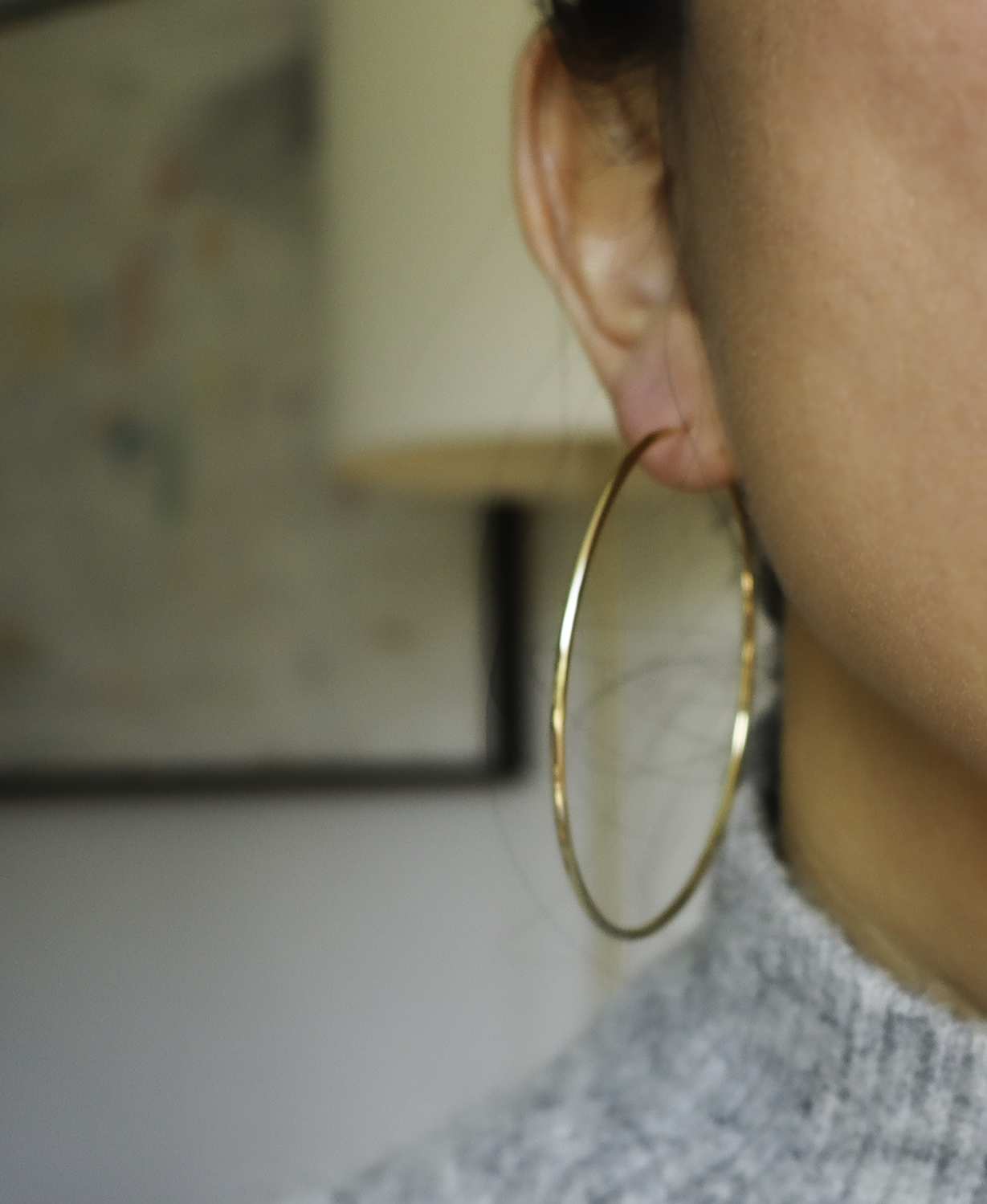 Large Drea De Matteo Eternity Hoops