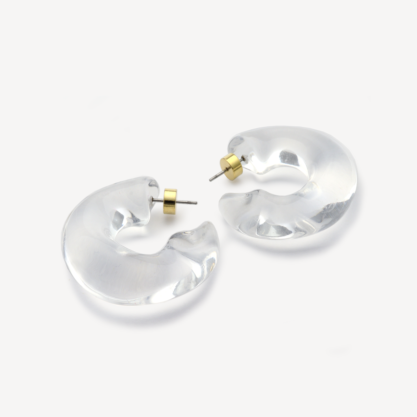 Clear Rena Resin Hoops