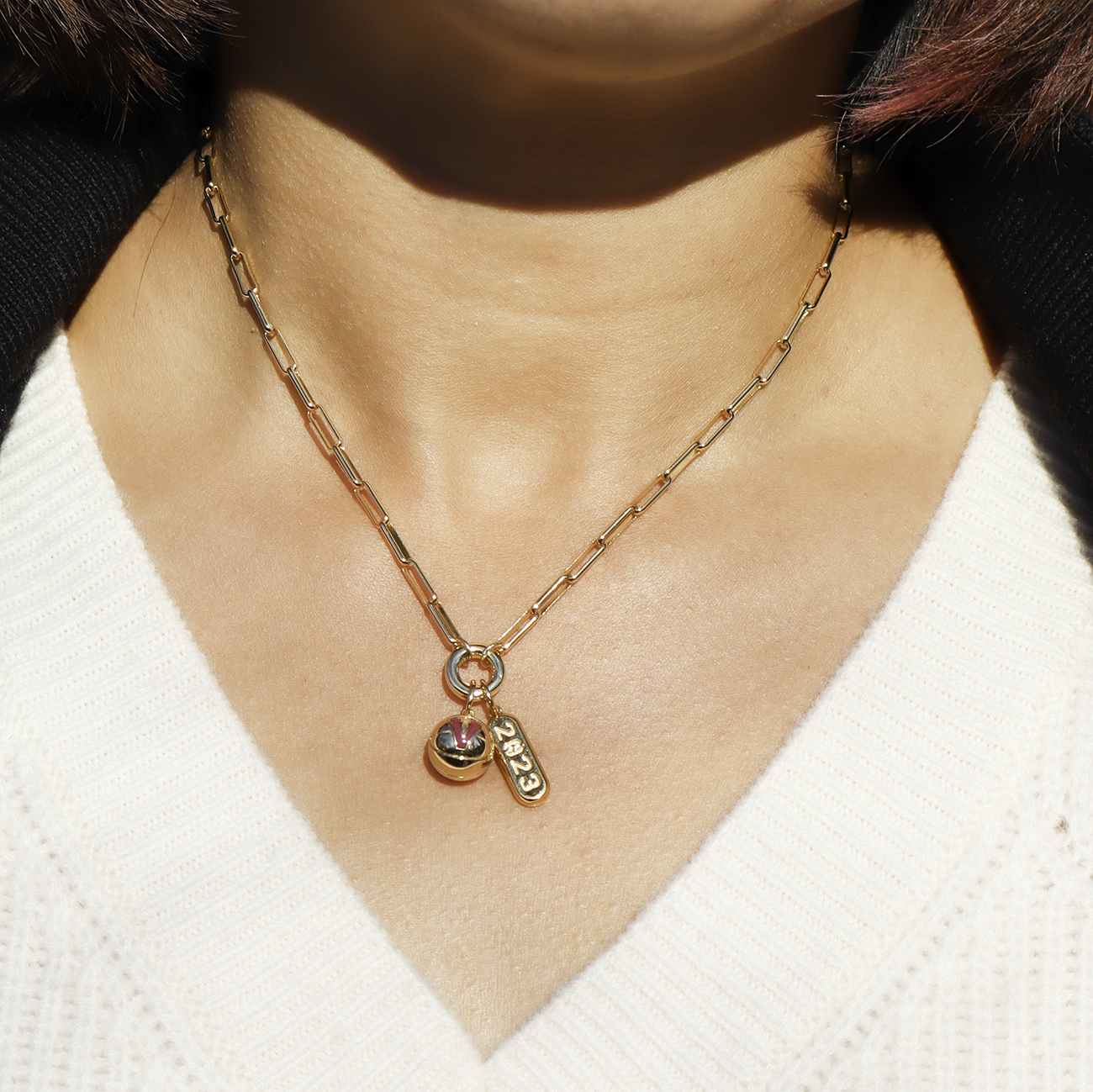 Varsity Basketball Charm (No Chain)