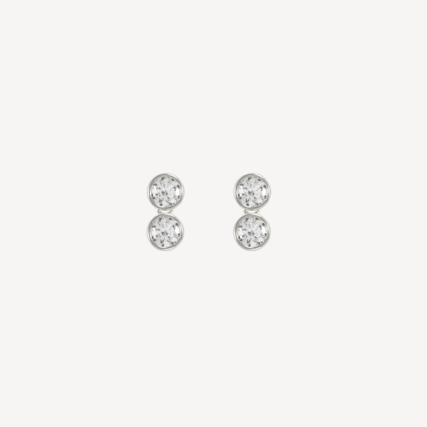 Halo Double Drop Studs