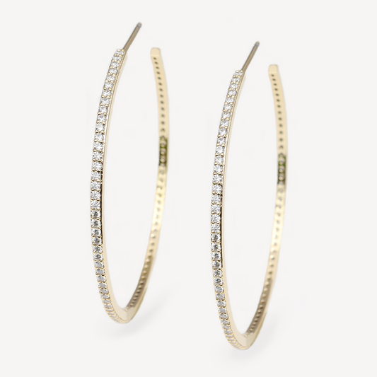 Jenny Pave Hoop Earrings