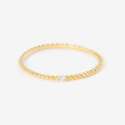 Micro Ball Bead Stacking Ring