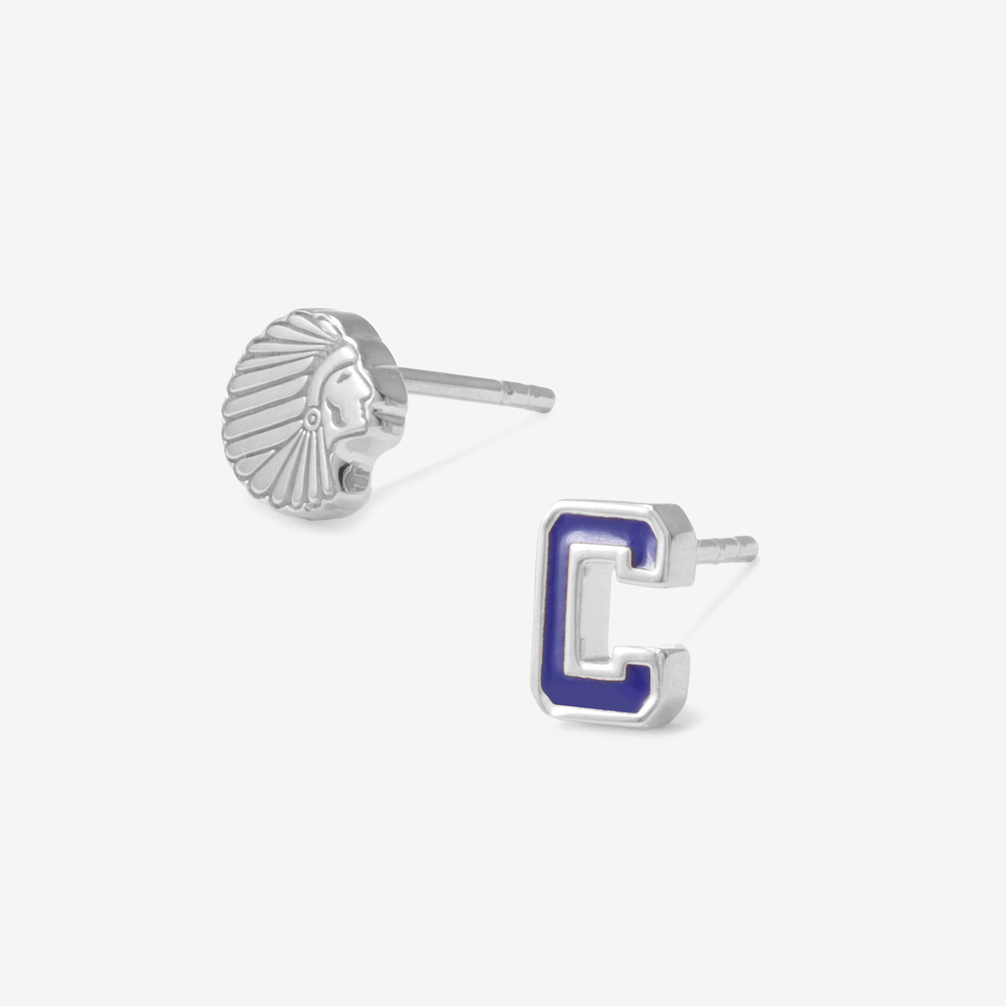 Caldwell Letterman Stud Earrings