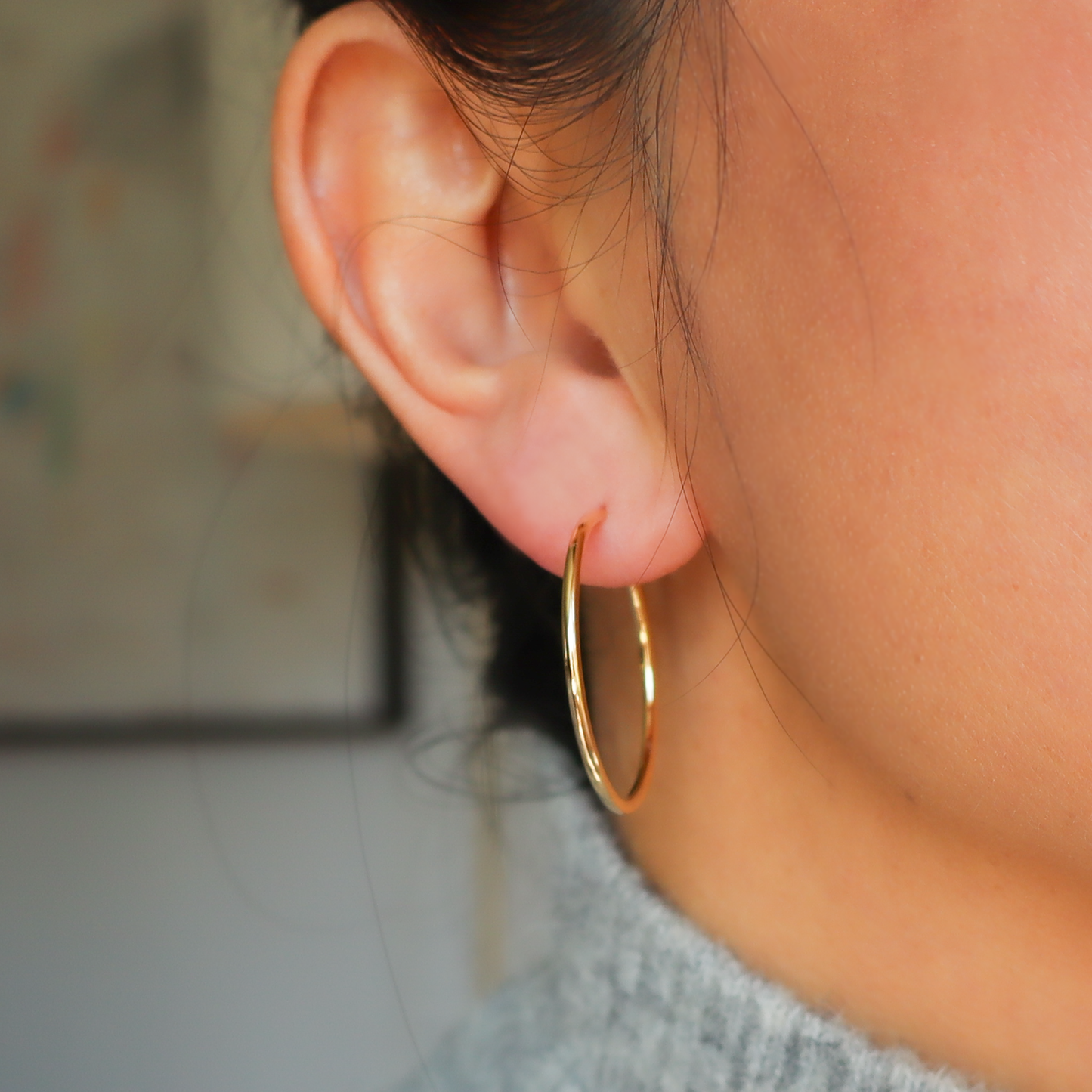 Small Drea de Matteo Hoops