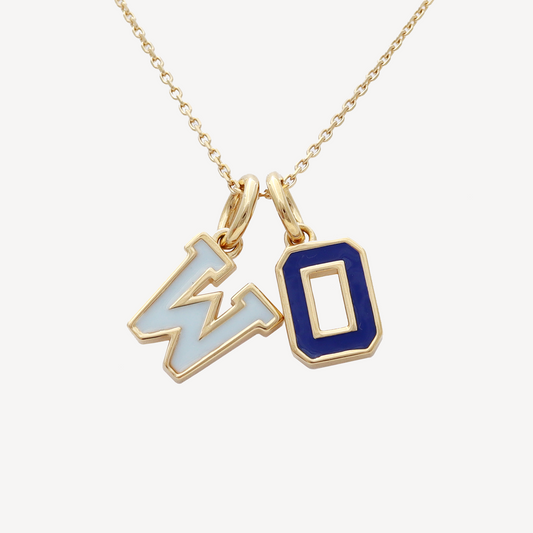 West Orange  Letterman Necklace
