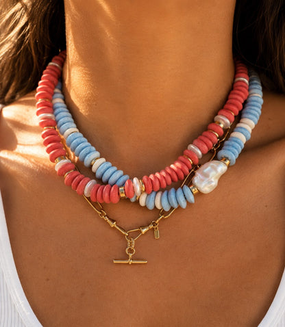 Brick Red Solana Necklace
