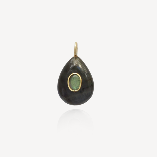 Medium Amie Black Onyx Pear Pendant