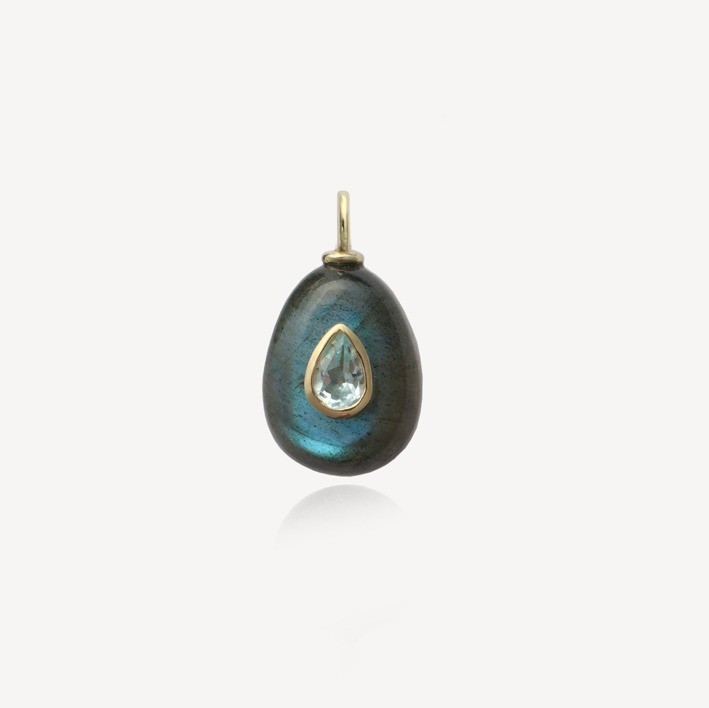 Medium Amie Egg Labradorite Pendant