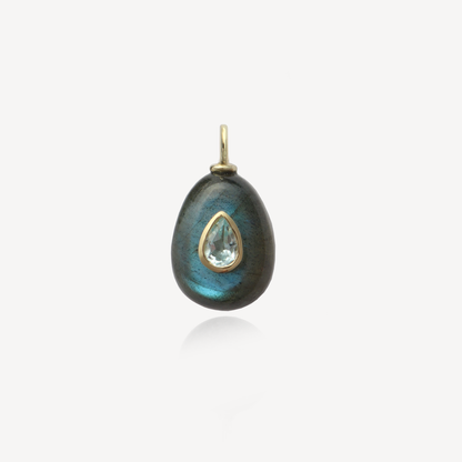 Medium Amie Egg Labradorite Pendant