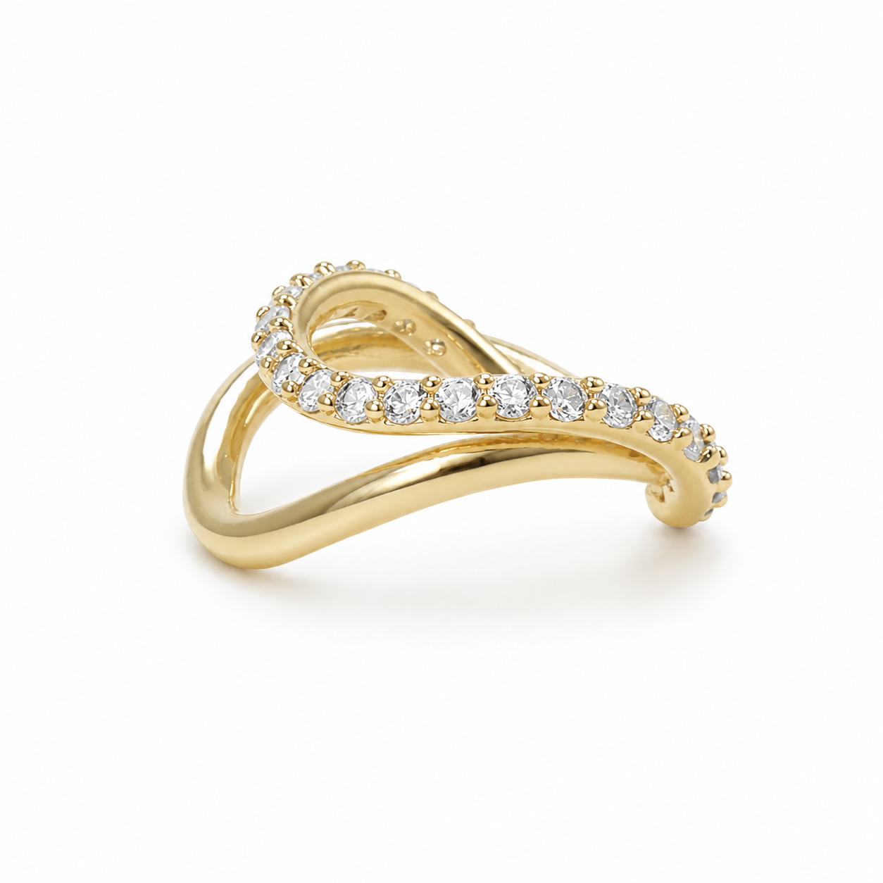Gold Fluid Ear Cuff