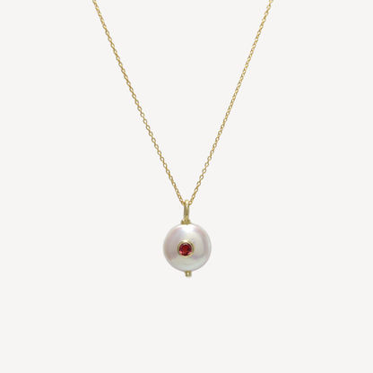 Cherie Mini Round Pearl Necklace