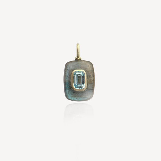 Small Cherie Rectangle Labradorite Pendant