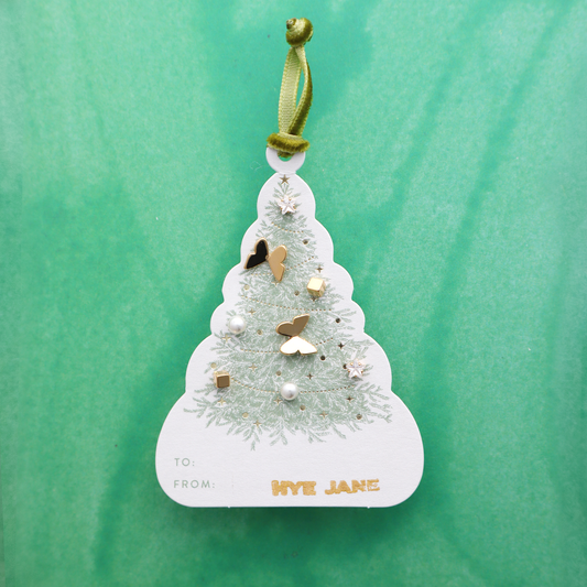 Holiday 4-Pack Butterfly Stud Set