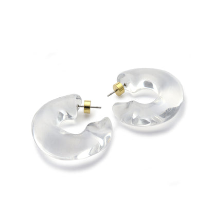 Clear Rena Resin Hoops