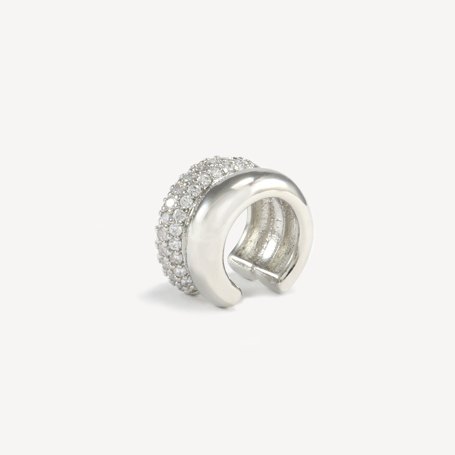 Silver Duet Ear Cuff