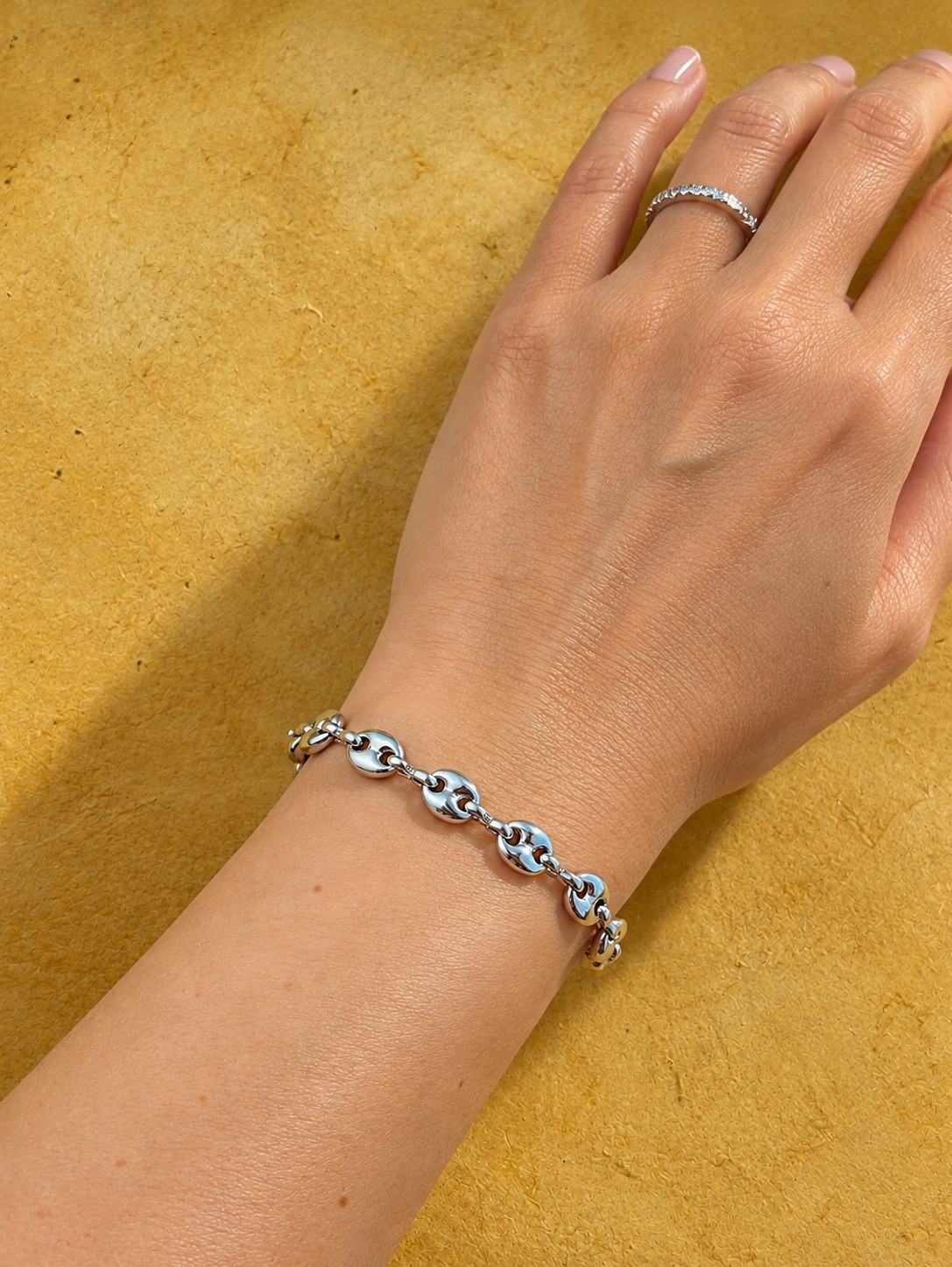 Silver Hollis Puffy Mariner Bracelet