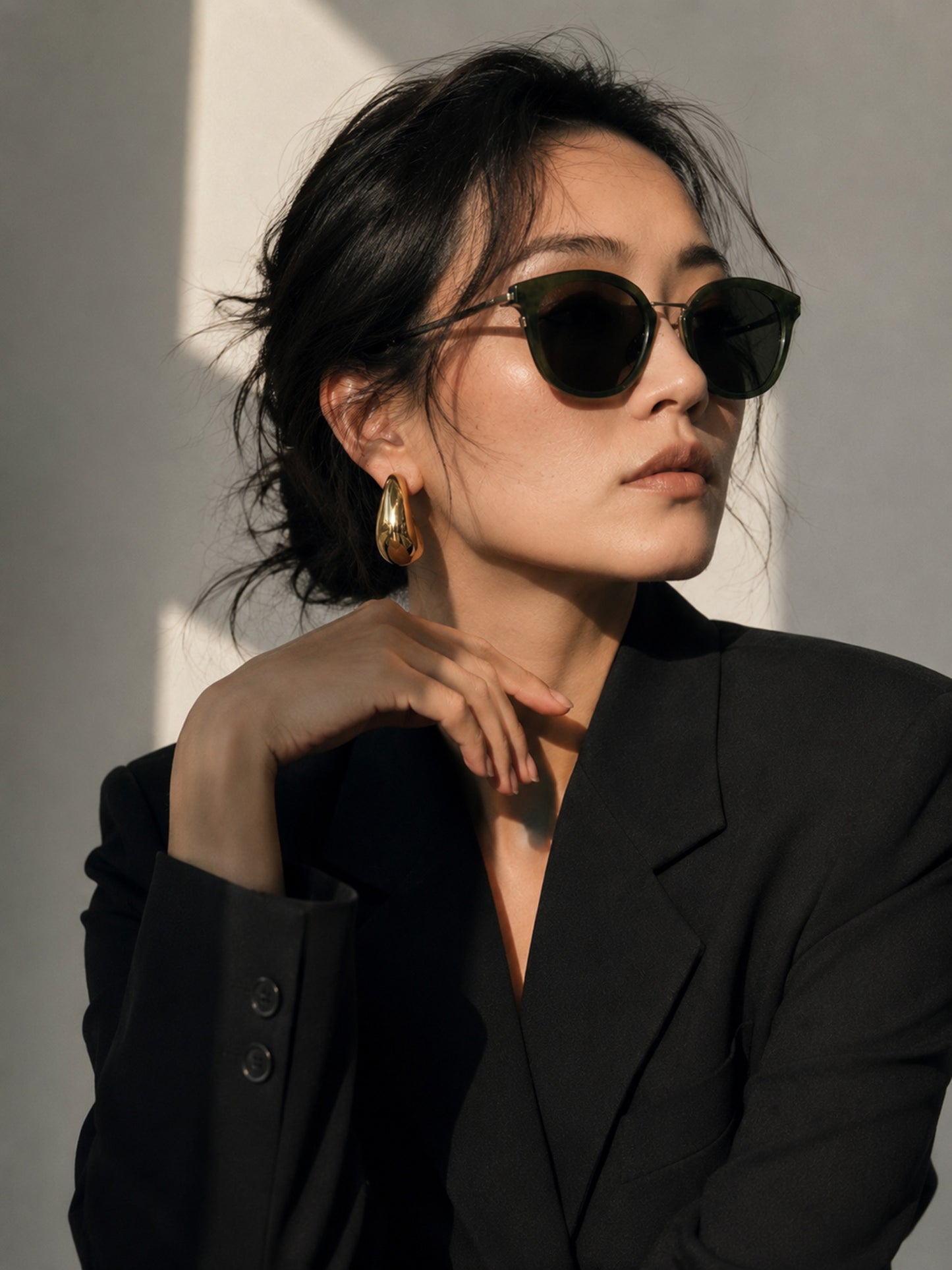 Faris Statement Hoop Earring