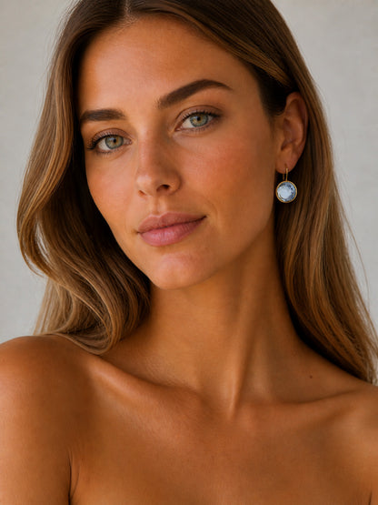Blue Parsons Drop Earring