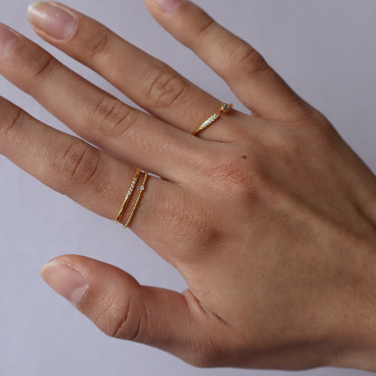 Simple Pave Stacking Ring