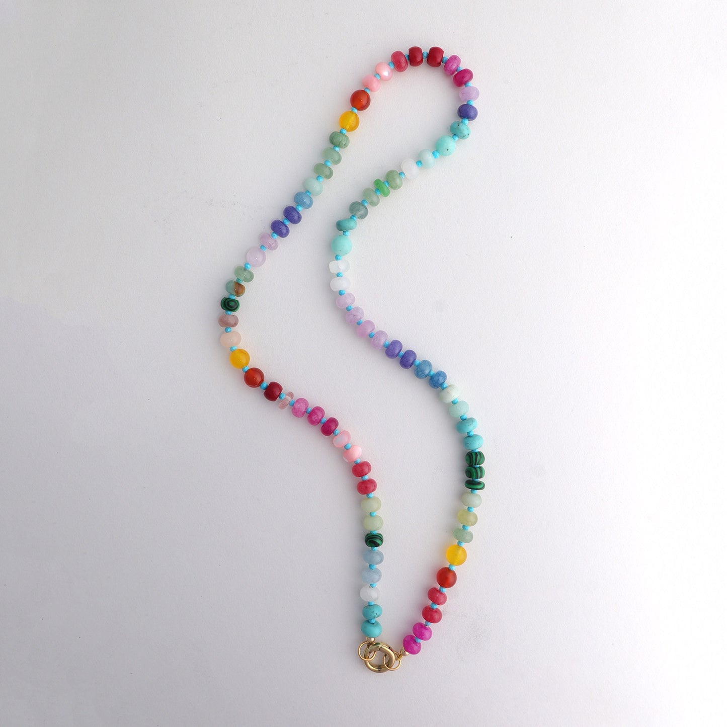 Brite Rainbow Gemstone Necklace