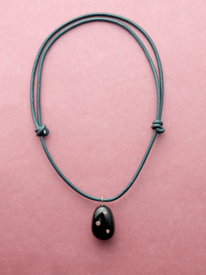 XL Black Onyx Pietra Necklace