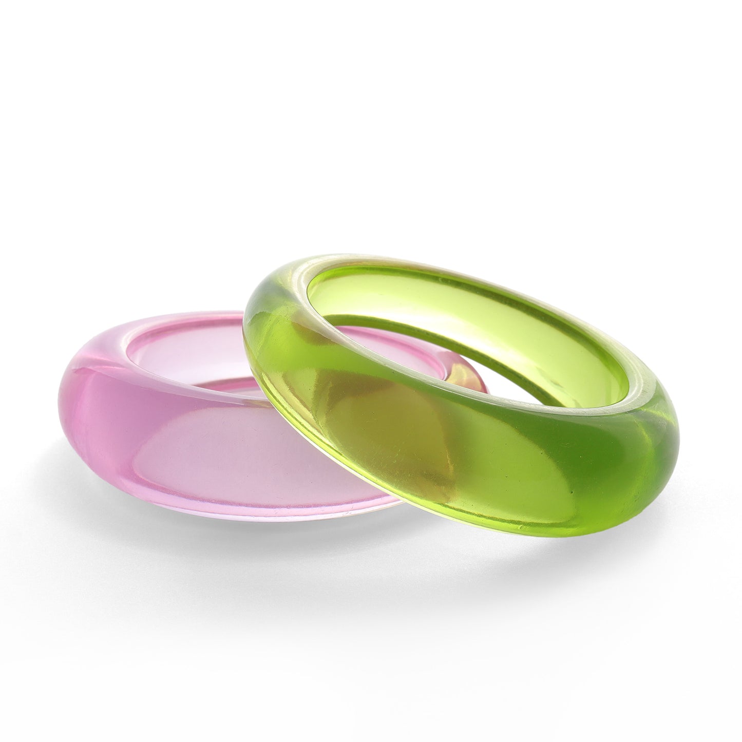 Jelly Pop Resin Bangle Set