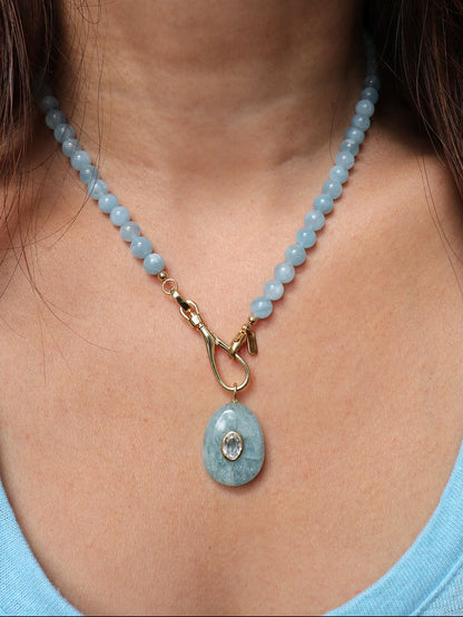 Jolie Aquamarine Necklace