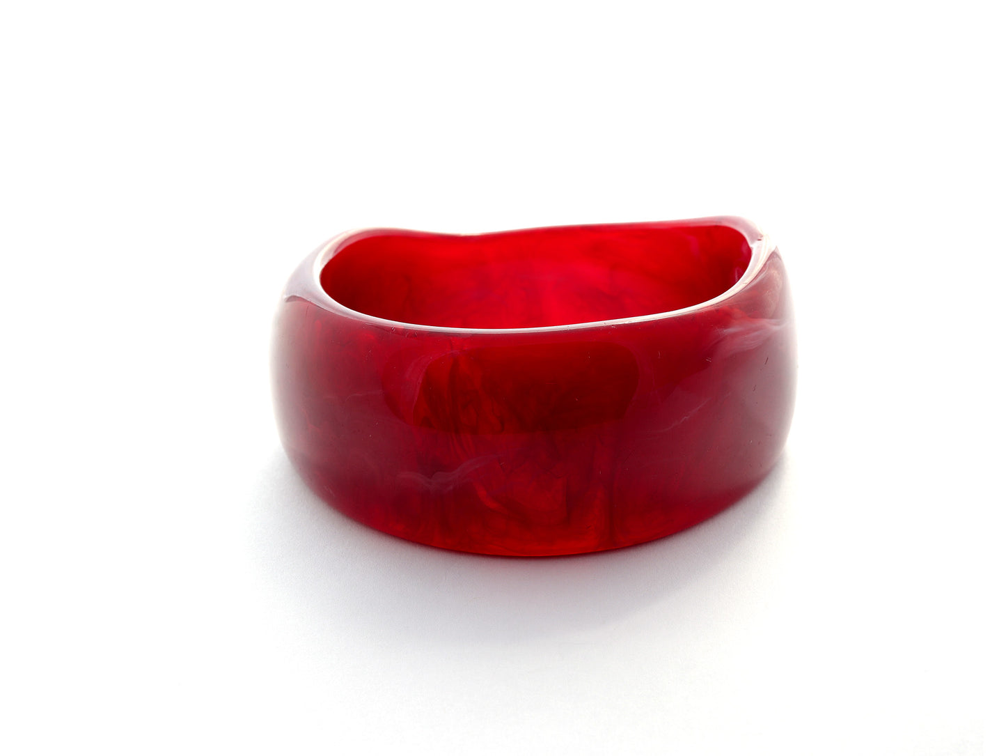 Raspberry Resin Forma Bangle